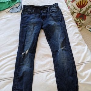 Black Orchid skinny zipper jeans